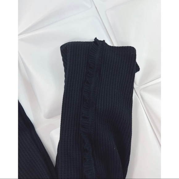 Trouble at the Mill Women Sz M S 3pc Pant Long Cardigan Tank Waffle Knit Set - Picture 10 of 12